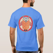 Cute Owl Lover's nachtelijke kleurige kleuren T-shirt (Achterkant)