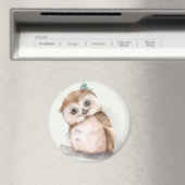 Cute Owl Magneet (Insitu (Vaatwasser))
