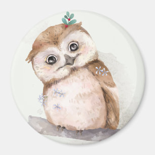 Cute Owl Magnet Magneet