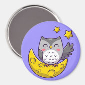 Cute Owl Magnet Magneet (Voorkant / Achterkant)