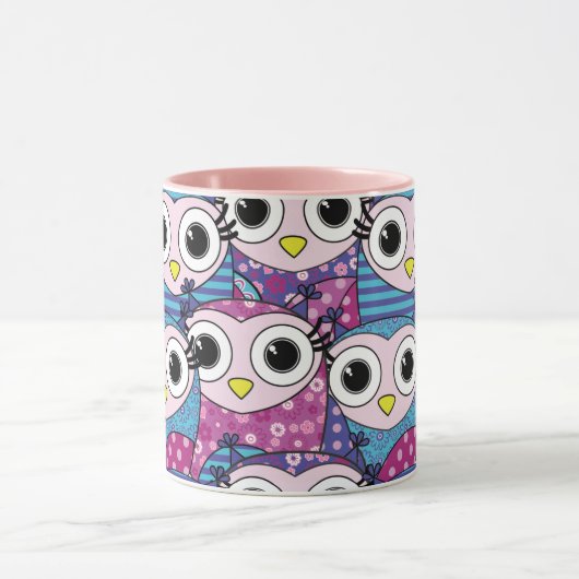 Cute Owl Motif Mug (Centre)