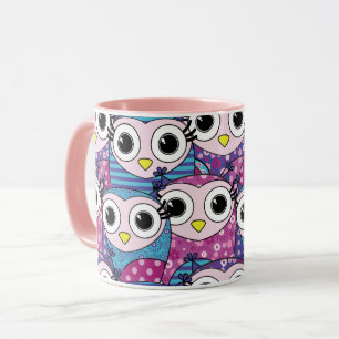 Cute Owl Motif Mug