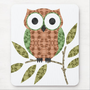 Cute Owl Mousepad Muismat