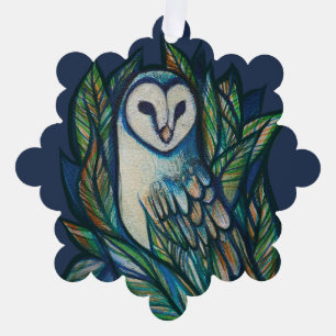 Cute Owl Ornament Kaart