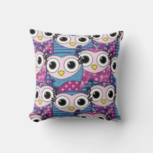 Cute Owl Pattern Kussen