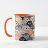 Cute Owl Pattern Mok (Links)
