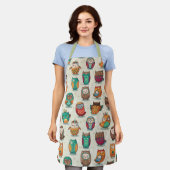 Cute Owl Pattern Schort (Gedragen)
