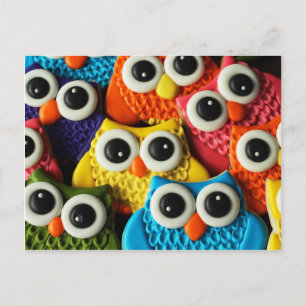 Cute Owl Post Card Briefkaart