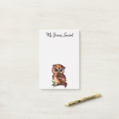 Cute Owl Post-it® Notes (Op bureau)