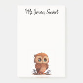 Cute Owl Post-it Notes (Voorkant)