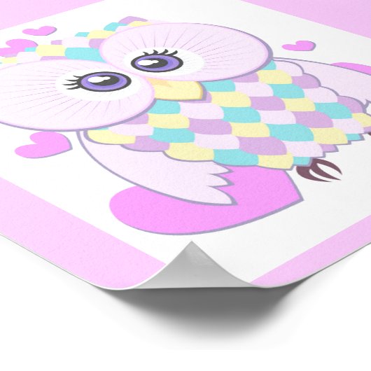 Cute Owl Poster (Hoek)