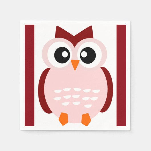 CUTE OWL SERVETTEN (Voorkant)