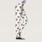 Cute Owl Skiing Cartoon Leggings (Rechts)