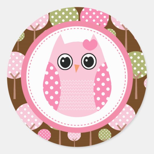 Cute Owl Stickers (Voorkant)
