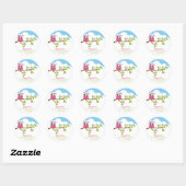 Cute Owl sur Branche fille Anniversaire Sticker Me (Feuille)