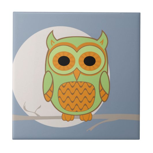 Cute Owl Tegeltje (Voorkant)