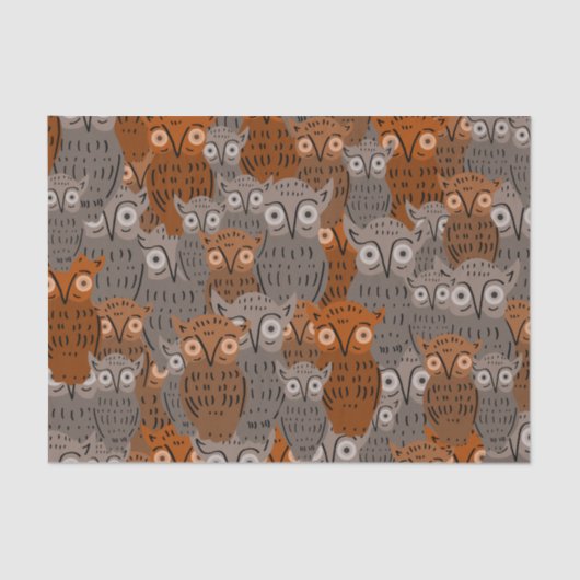 Cute Owl Tissue Paper Tissuepapier (Voorkant)