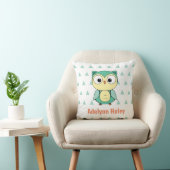 Cute Owl Triangle Pattern Custom Throw Pillow Kussen (Stoel)