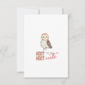 Cute Owl Valentijnsdag Kaart (Voorkant)