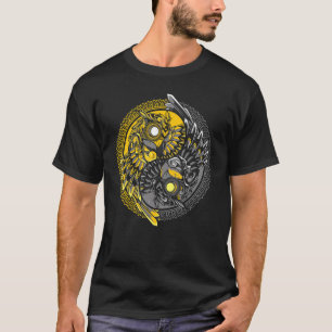 Cute Owl Women Mannen Mystic Yin Yang Owls T-shirt