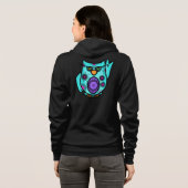Cute Owl Zip Hoodie Sweatshirt (Achterkant volledig)