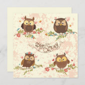 Cute Owls (Voorkant / Achterkant)