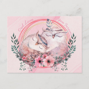 Cute Owls Briefkaart