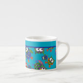 Cute Owls Colorful Small Espresso Mok (Rechts)