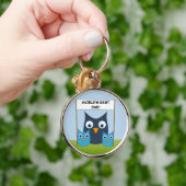 Cute Owls - "De beste vader ter wereld!" -Vaderdag Sleutelhanger (Hand)