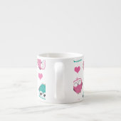 Cute Owls & Hearts Expresso Mok (Achterkant)