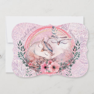 Cute Owls Holiday Kaart