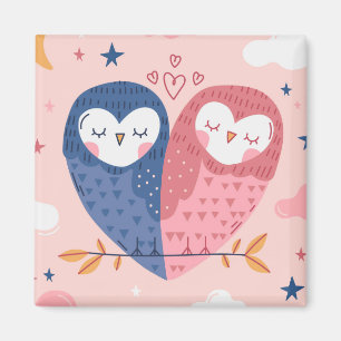 Cute Owls Magneet