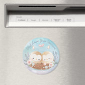 Cute Owls Magnet Magneet (Insitu (Vaatwasser))