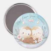 Cute Owls Magnet Magneet (Voorkant / Achterkant)