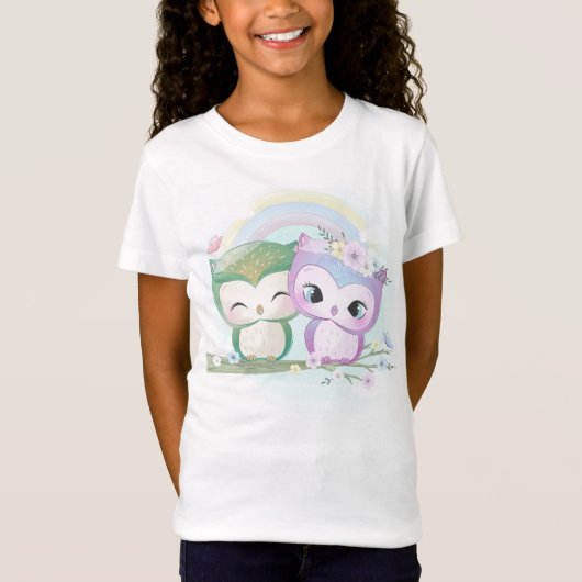 Cute Owls T-shirt (Voorkant)