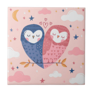 Cute Owls Tegeltje