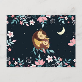 Cute Owls Valentijnsdag Briefkaart