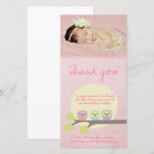 Cute Ownership Roze Baby Hartelijk dank Bedankkaart (Voorkant / Achterkant)