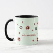 Cute Ows Nom personnalisé Mug pour enseignant (Gauche)