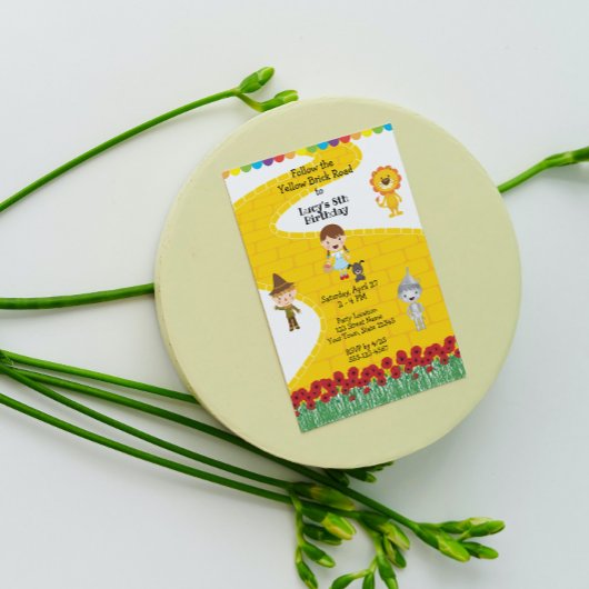 Cute Oz Birthday Invitation Kaart