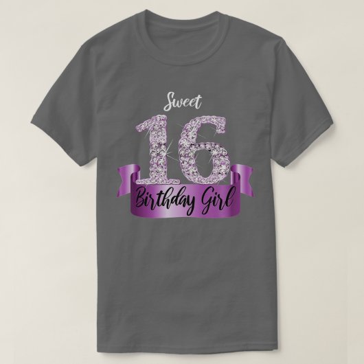 Cute Paars Black T-shirt (Design voorkant)