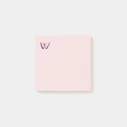 Cute Paars Butterfly Design Post-it Notes (Voorkant)