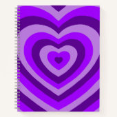 Cute Paars Heart Notitieboek (Voorkant)