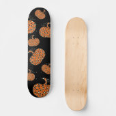 Cute Paars Leopard Pumpkin Pattern Skateboard (Voorkant)