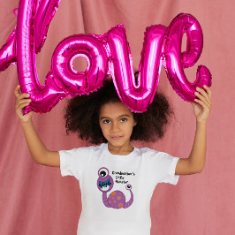 Cute Paarse Cyclops Monster Funny Fun voor kindere T-shirt