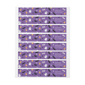Cute Paarse Halloween Return Address Labels (Vel)