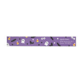 Cute Paarse Halloween Return Address Labels (Individueel)