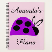 Cute Paarse Ladybug Planner (Voorkant)