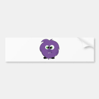 Cute Paarse Monster Bumpersticker