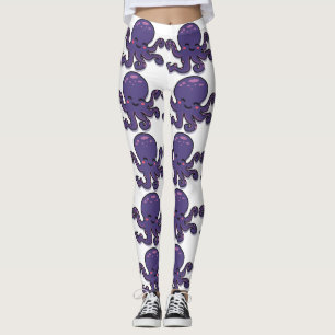 Cute Paarse Octopus Thunder_Cove Leggings